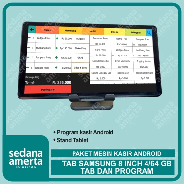 Paket Mesin Kasir Android POS Tablet/Tab Samsung 8 Inch 4/64GB - TAB & PROGRAM : Tab - cocok untuk Restaurant, Cafe, Resto, Barber Shop, Vape Store, Retail