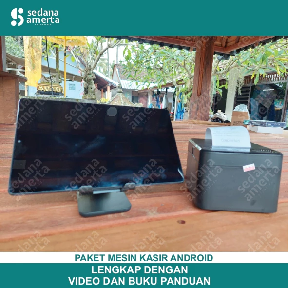 Paket Mesin Kasir Android POS Tablet/Tab Samsung 8 Inch 4/64 GB - TANPA LACI UANG : Tab, & Printer Thermal 58mm - cocok untuk Restaurant, Resto, Cafe, Barber Shop, Vape Store, Retail